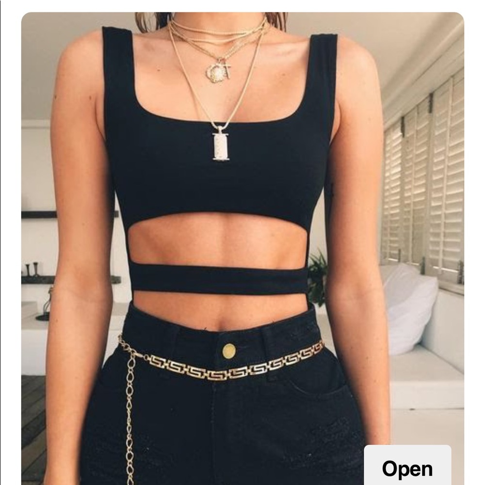 NWT Tiger Mist Black Veria Bodysuit